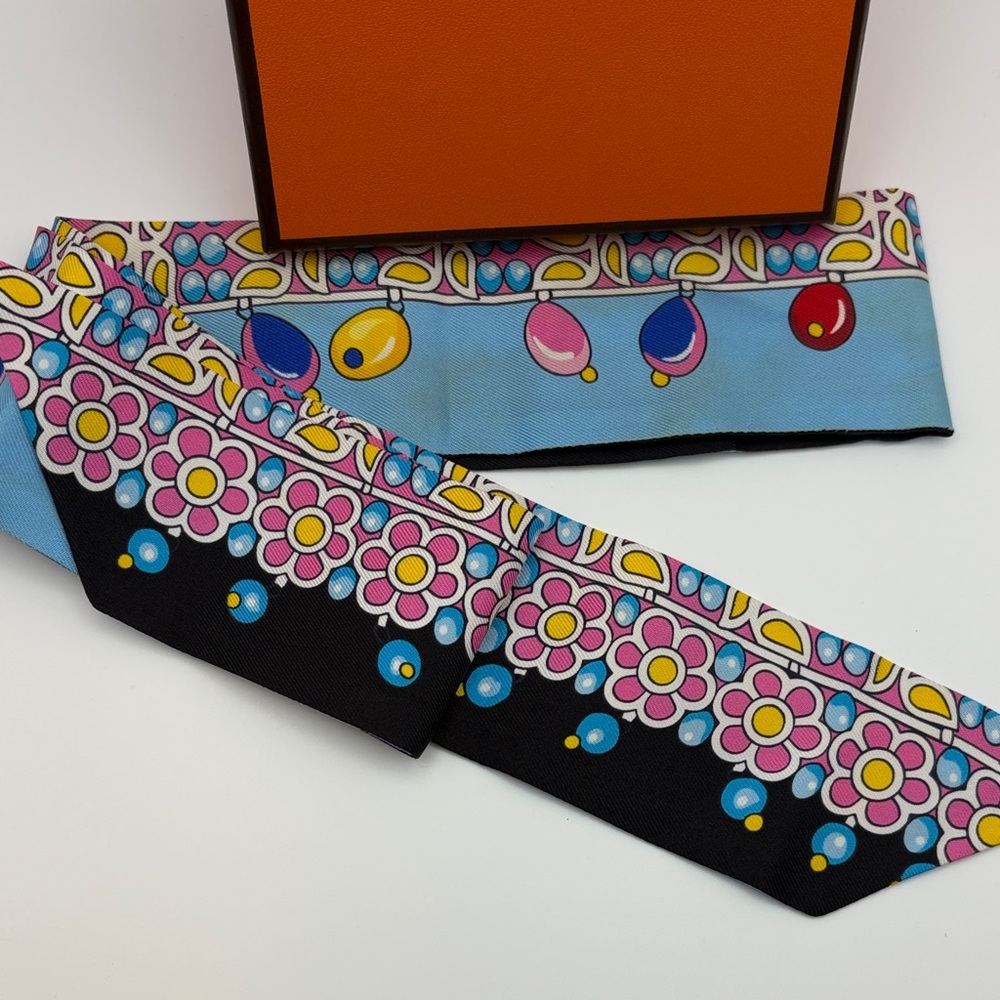 Hermes multicolor Twilly Scarf - Picture 2 of 11